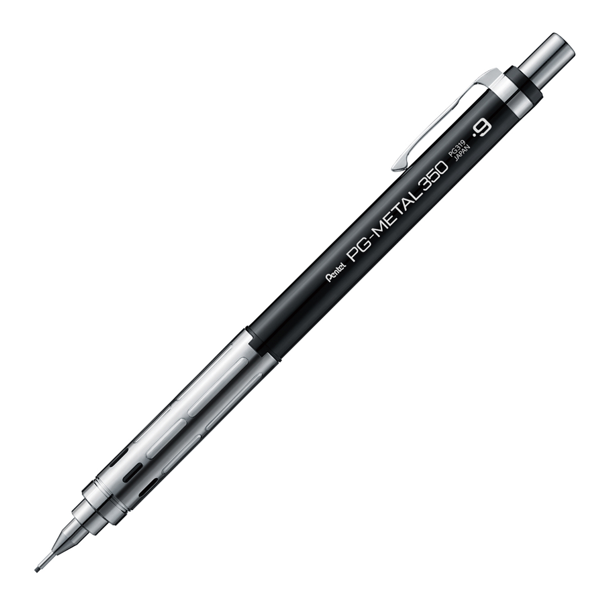 ぺんてる シャープペンシル PGメタル350 0.9mm ブラック軸 PG319-A