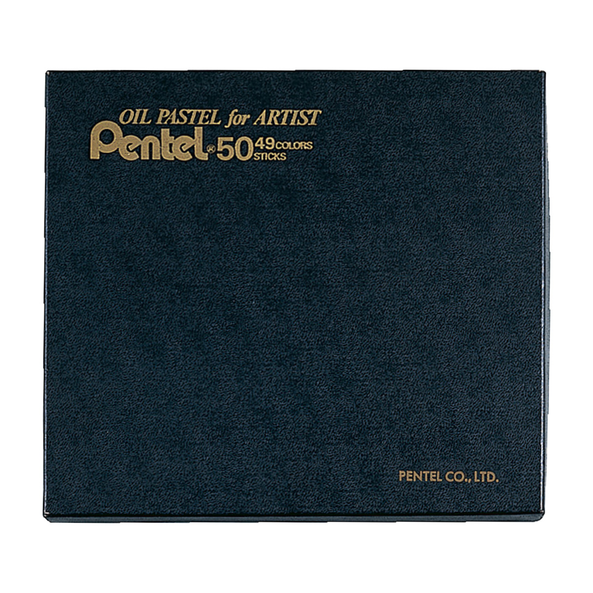 ぺんてる オイルパステル 専門家用 セット 49色 白2本入 PTA-50D
