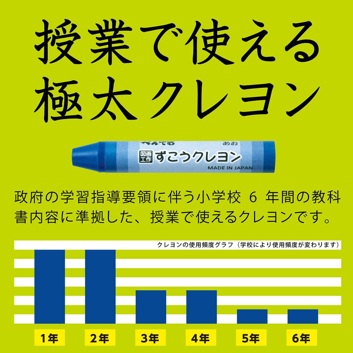 ぺんてる クレヨン ずこうクレヨン セット 16色 ゴム掛け付き PTCG1-16