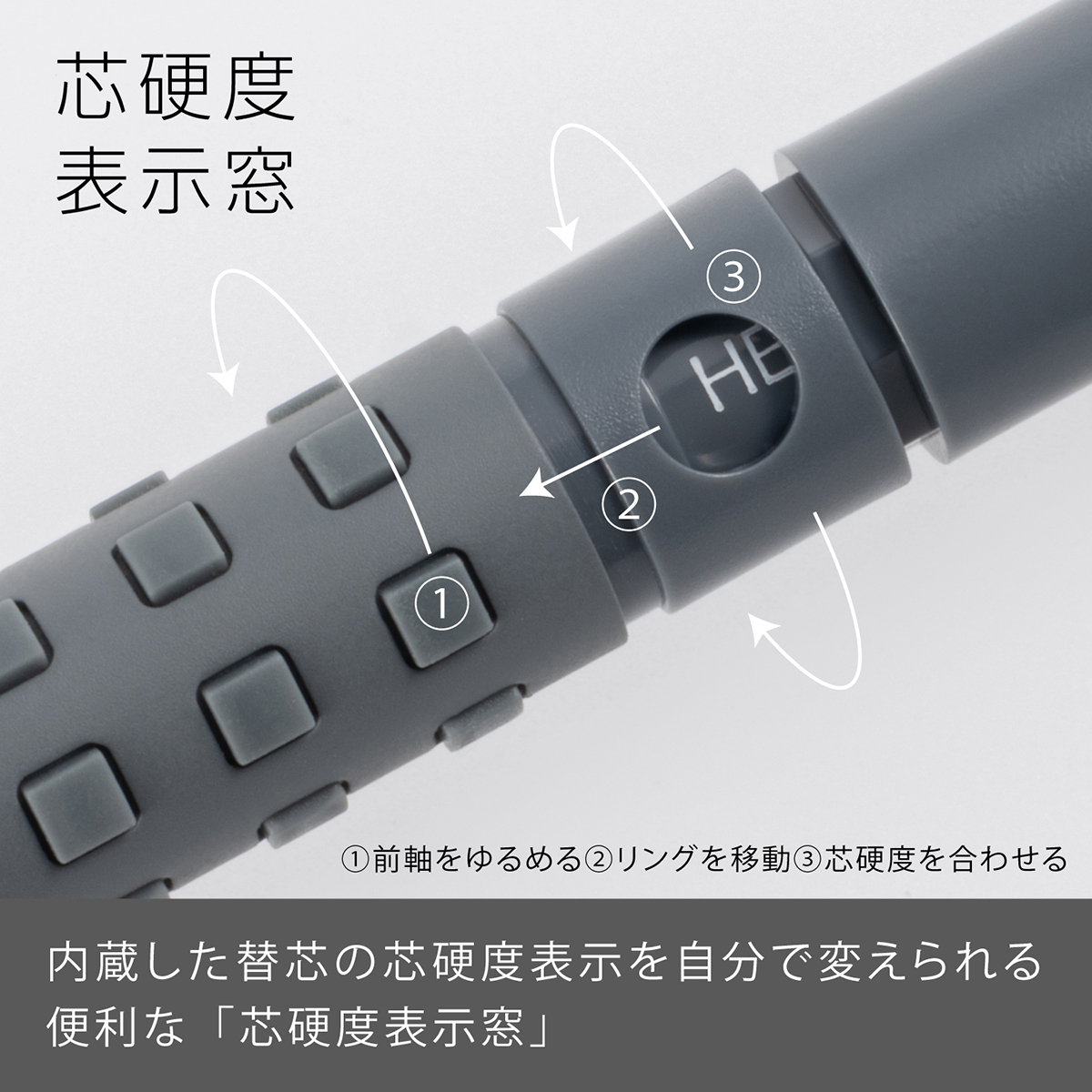 ぺんてる シャープペンシル スマッシュ 0.5mm ダークグレー軸 Q1005-N