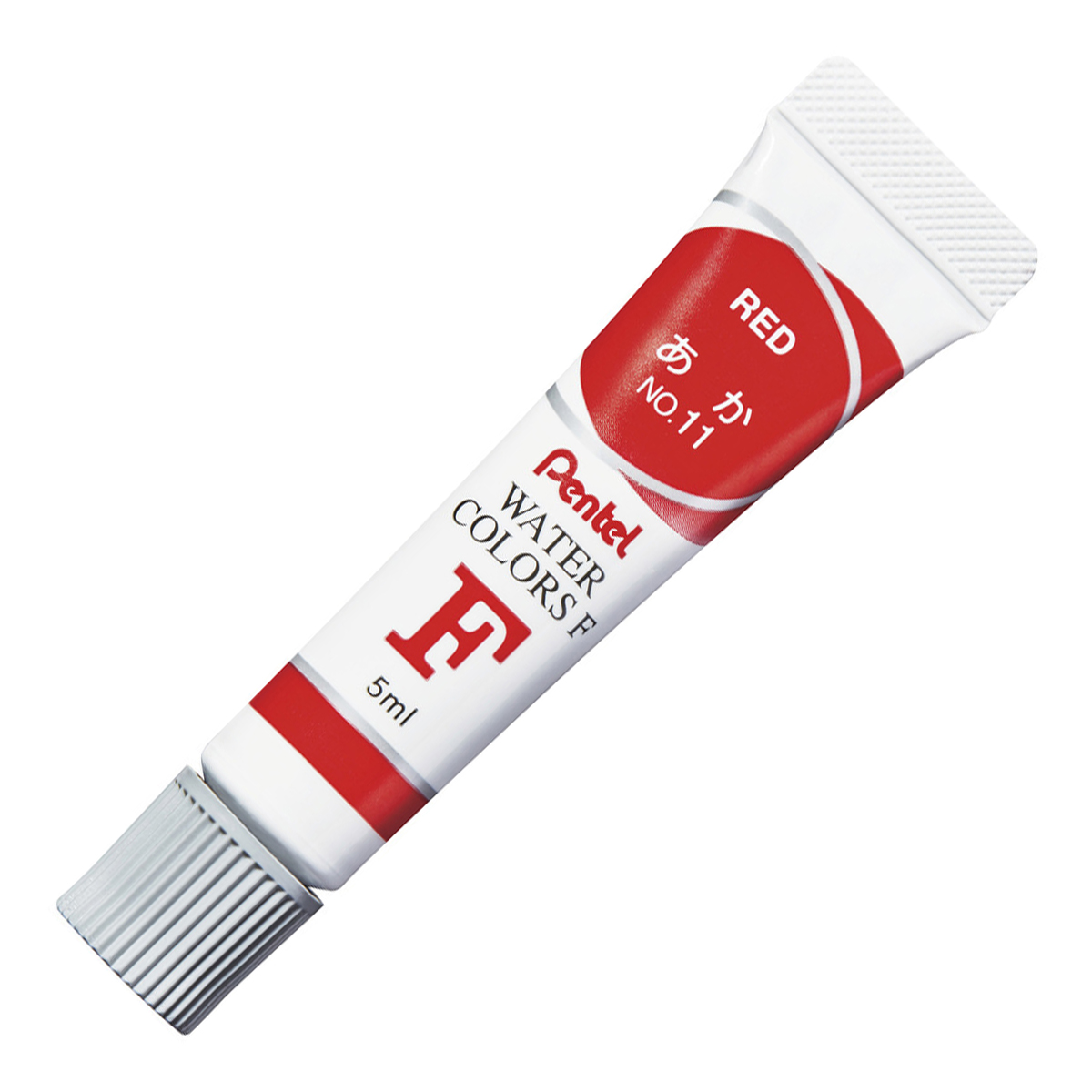 ぺんてる 水彩絵の具 エフ水彩 ラミチューブ入り 単色 あか WFR-T11