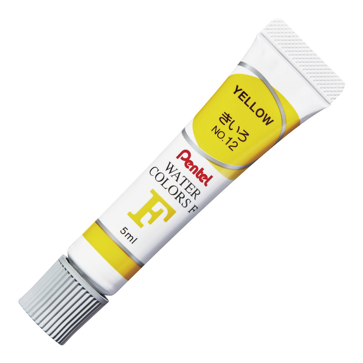 ぺんてる 水彩絵の具 エフ水彩 ラミチューブ入り 単色 きいろ WFR-T12