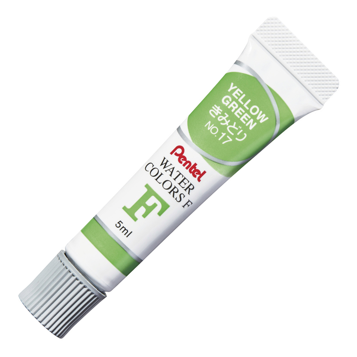 ぺんてる 水彩絵の具 エフ水彩 ラミチューブ入り 単色 きみどり WFR-T17