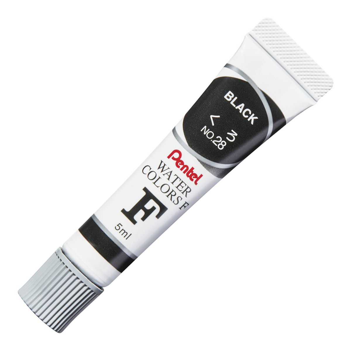 ぺんてる 水彩絵の具 エフ水彩 ラミチューブ入り 単色 くろ WFR-T28