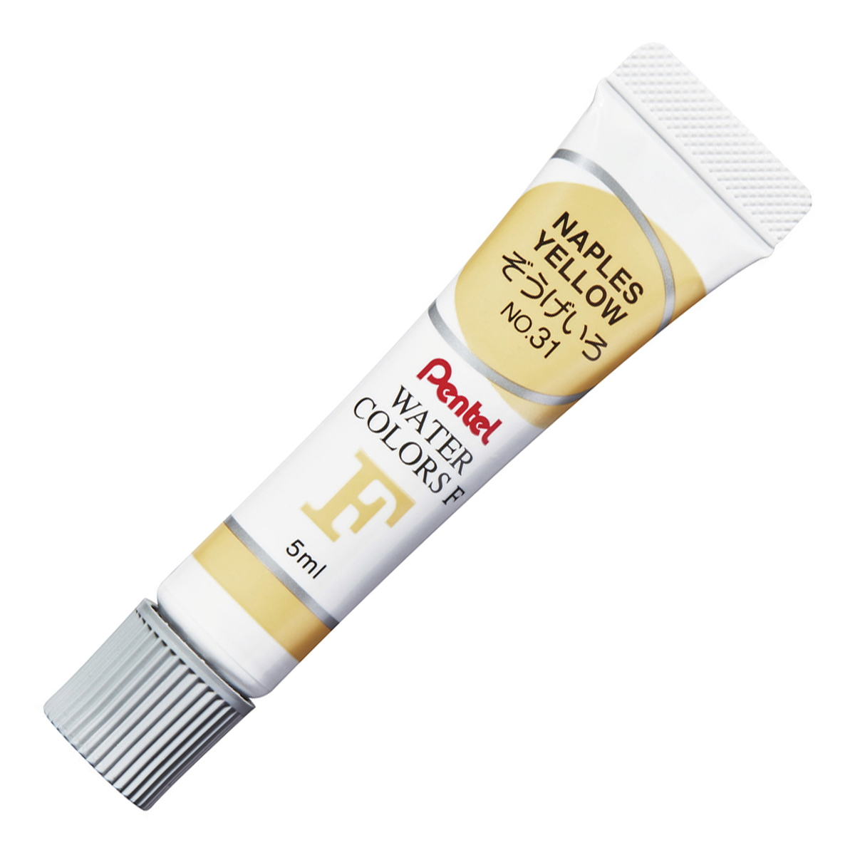 ぺんてる 水彩絵の具 エフ水彩 ラミチューブ入り 単色 ぞうげいろ WFR-T31