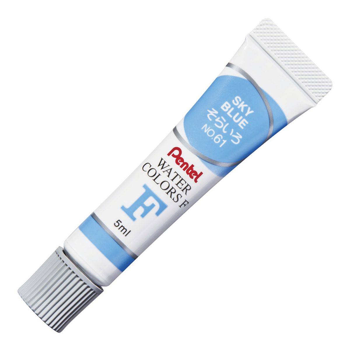 ぺんてる 水彩絵の具 エフ水彩 ラミチューブ入り 単色 そらいろ WFR-T61