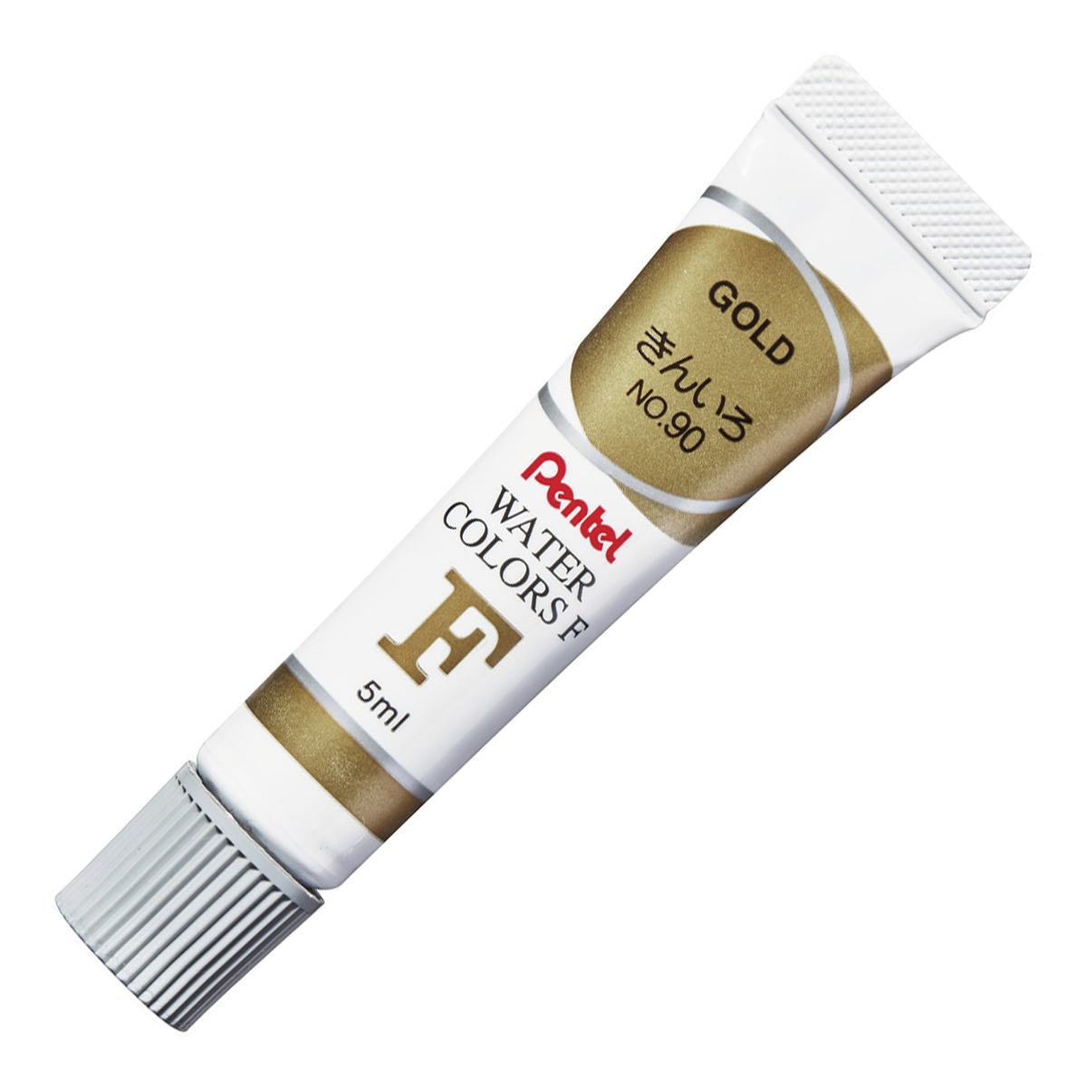 ぺんてる 水彩絵の具 エフ水彩 ラミチューブ入り 単色 きんいろ WFR-T90