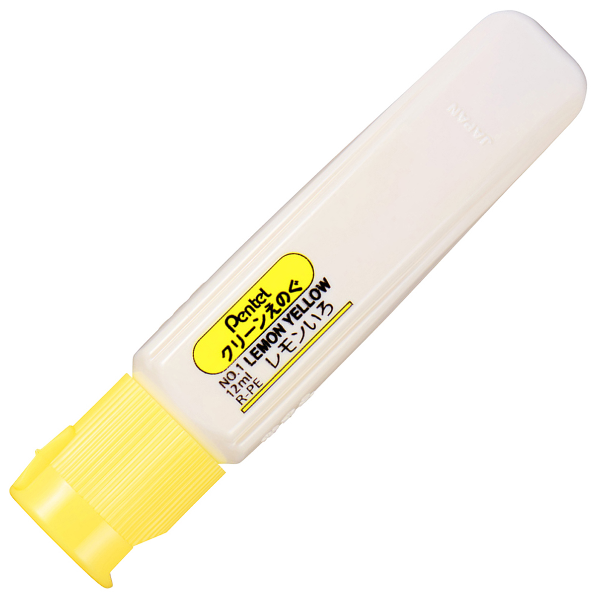 ぺんてる 水彩絵の具 クリーンえのぐ ワンタッチキャップ・ポリチューブ入り 単色 レモンいろ WKCT01
