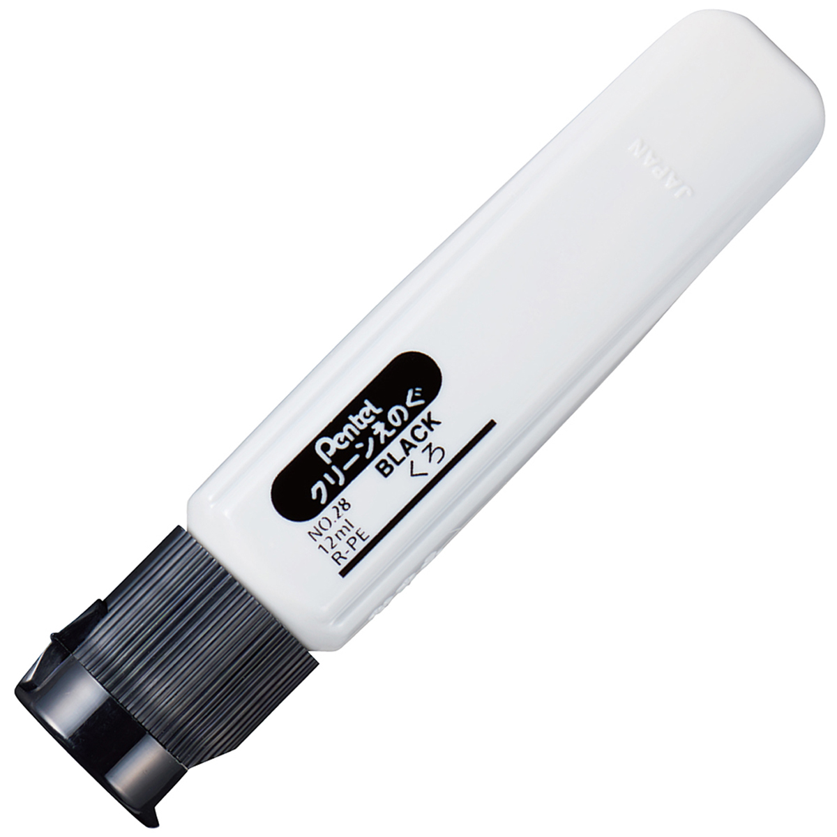 ぺんてる 水彩絵の具 クリーンえのぐ ワンタッチキャップ・ポリチューブ入り 単色 くろ WKCT28