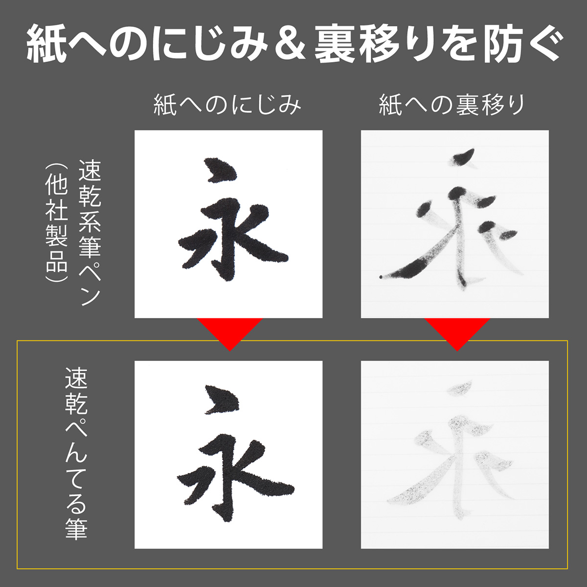 ぺんてる 筆ペン 速乾ぺんてる筆 極細 XFPD5F