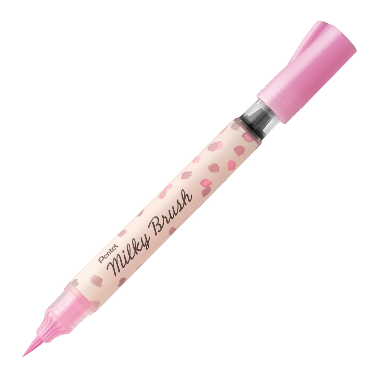ぺんてる カラー筆ペン Milky Brush ミルキーブラッシュ パステルピンク XGFH-PP