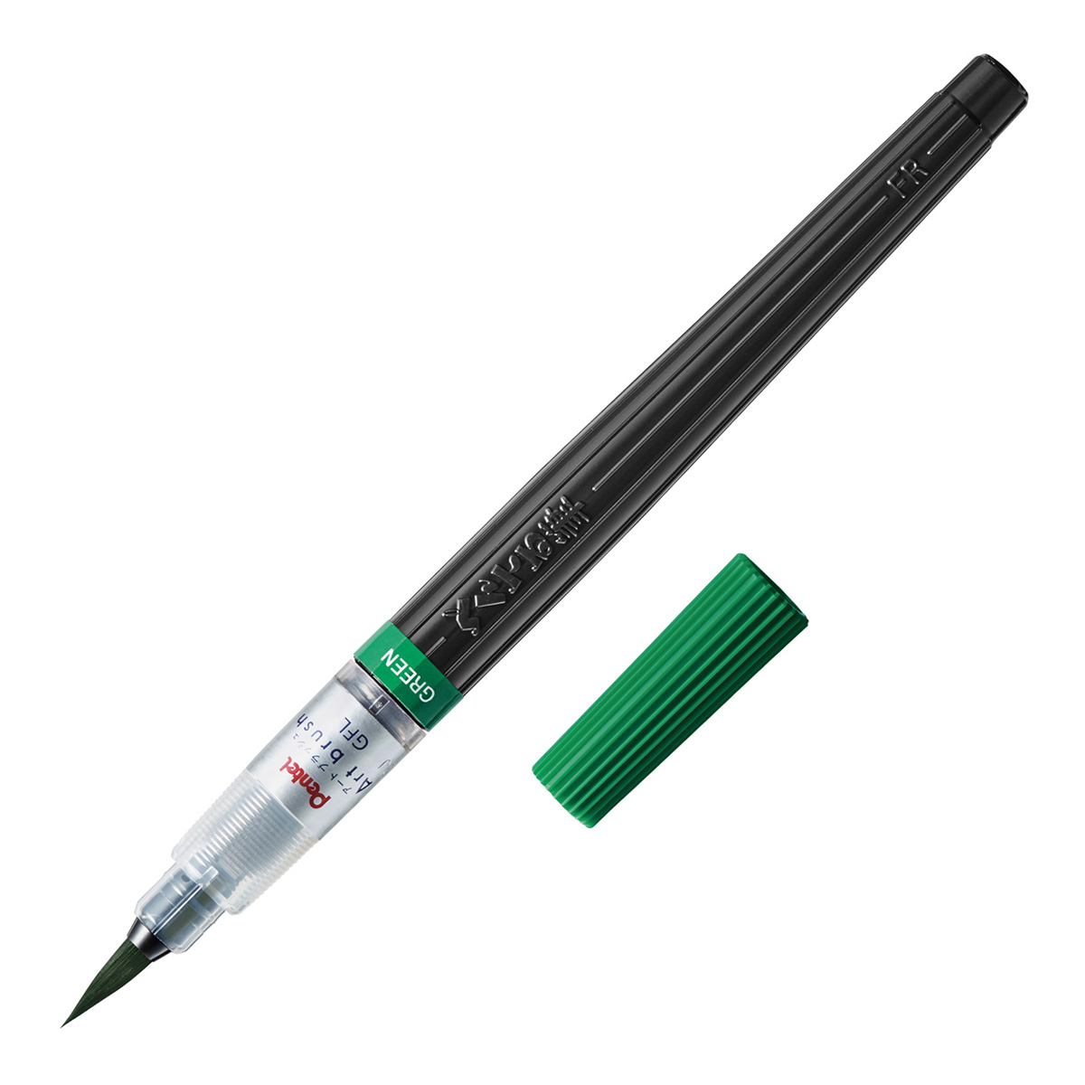 ぺんてる カラー筆ペン アートブラッシュ グリーン XGFL-104