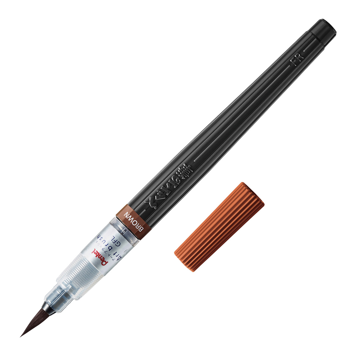 ぺんてる カラー筆ペン アートブラッシュ ブラウン XGFL-106