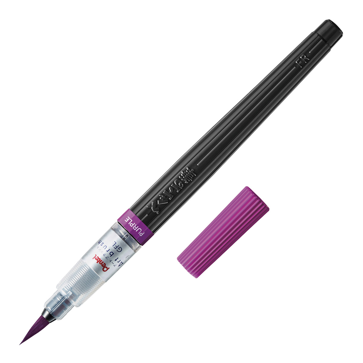 ぺんてる カラー筆ペン アートブラッシュ パープル XGFL-150