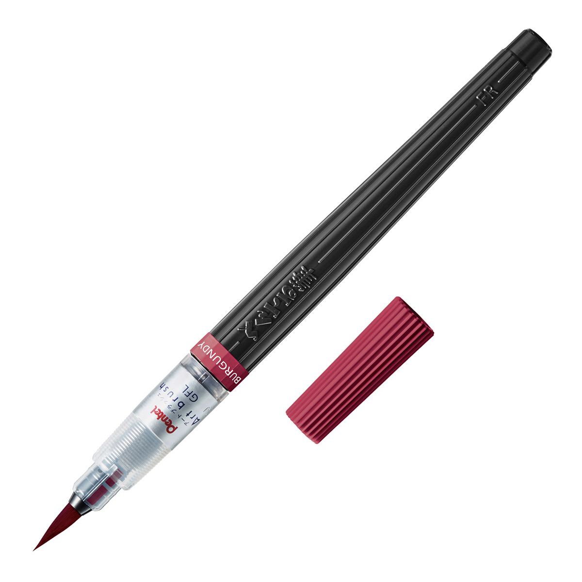 ぺんてる カラー筆ペン アートブラッシュ バーガンディ XGFL-161