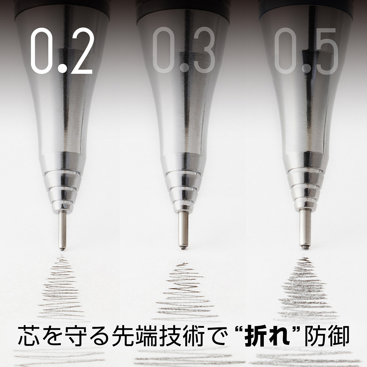 ぺんてる シャープペンシル オレンズ 0.2mm ネイビー軸 XPP502-C2