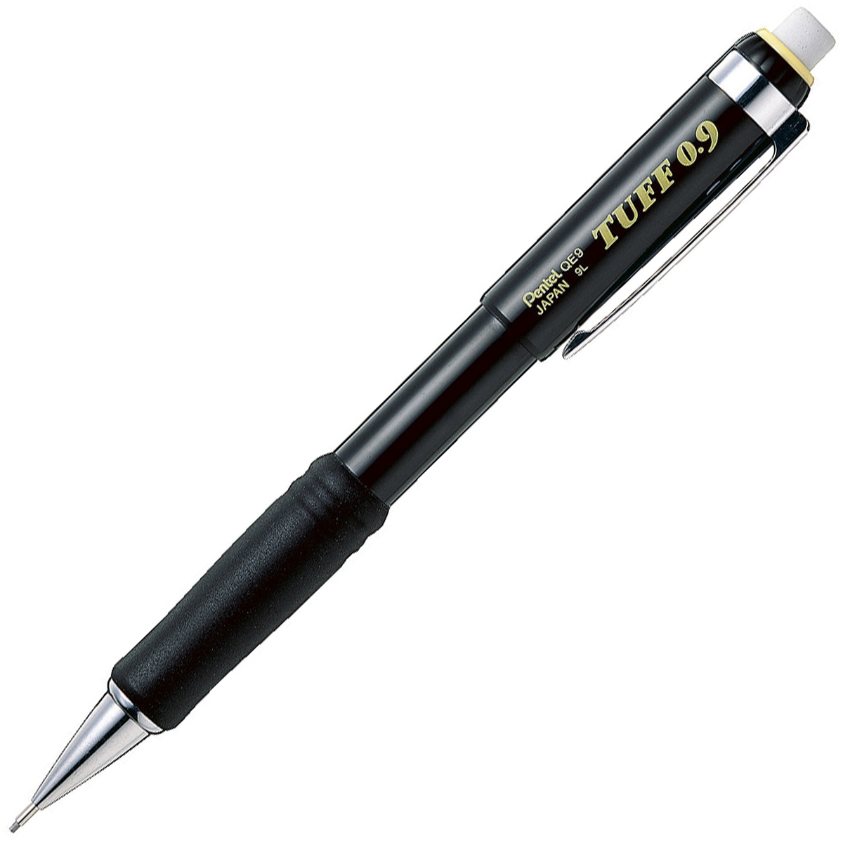 ぺんてる シャープペンシル タフ 0.9mm ブラック軸 XQE9-A