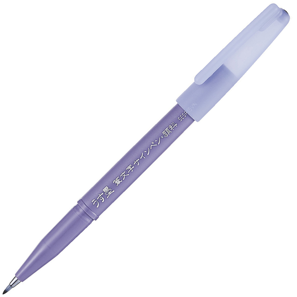 ぺんてる 筆ペン 筆文字サインペン 顔料インキ うす墨 XSESP15VN