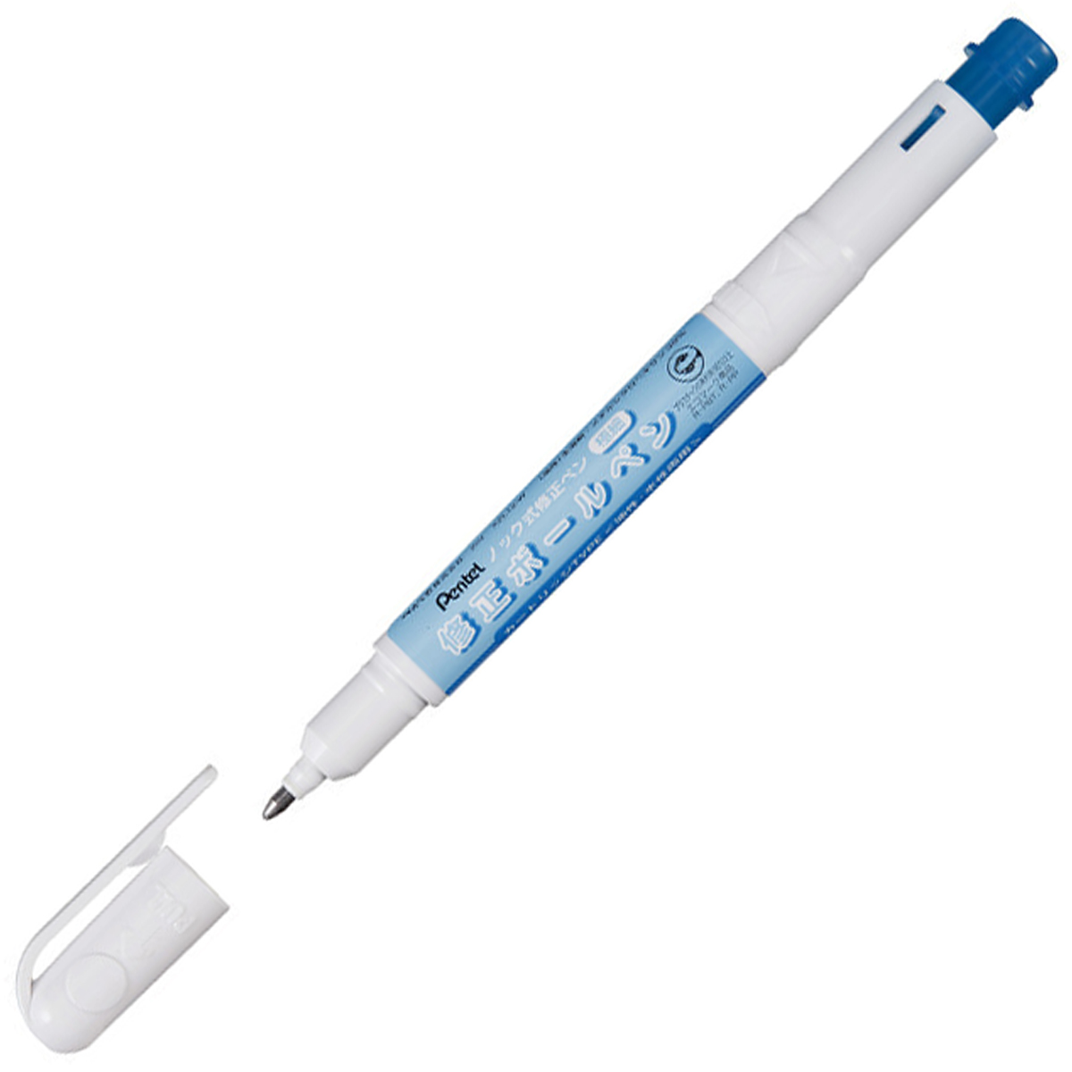 ぺんてる 修正ペン 修正ボールペン 極細 振らずに使えるタイプ カートリッジ式 XZL12-W