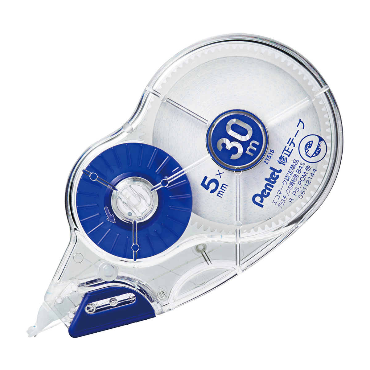 ぺんてる 大容量修正テープ 30m ピタットライン付 テープ幅：5mm XZT515-W