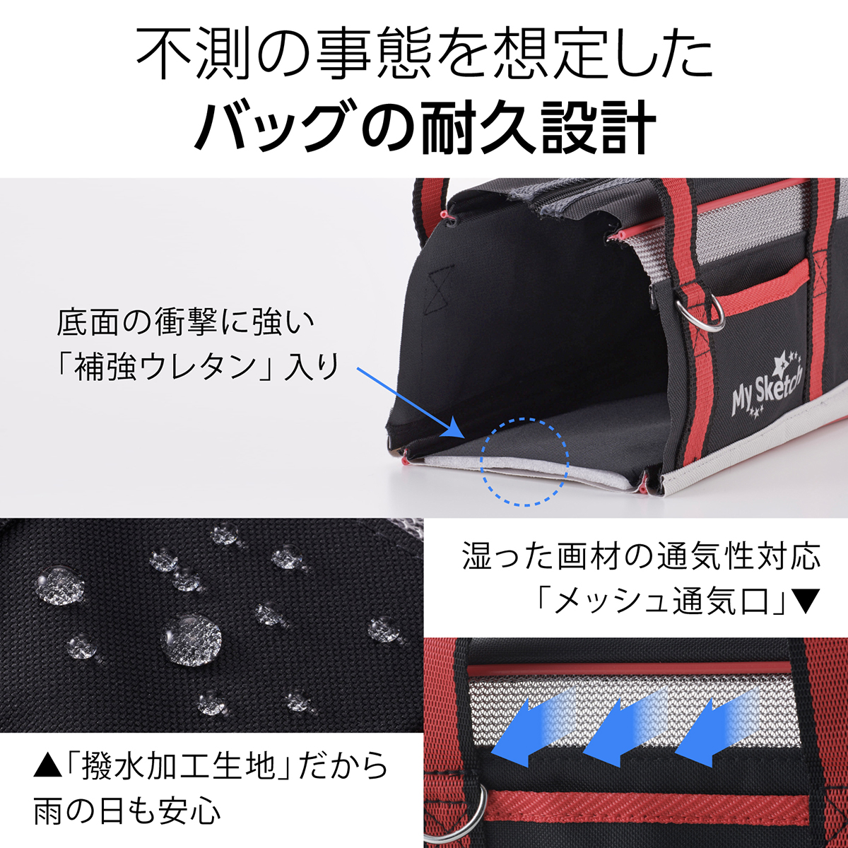 ぺんてる 絵の具セット スケッチセット ワイド設計 ぞうきん付き 黒 ZST21-A1