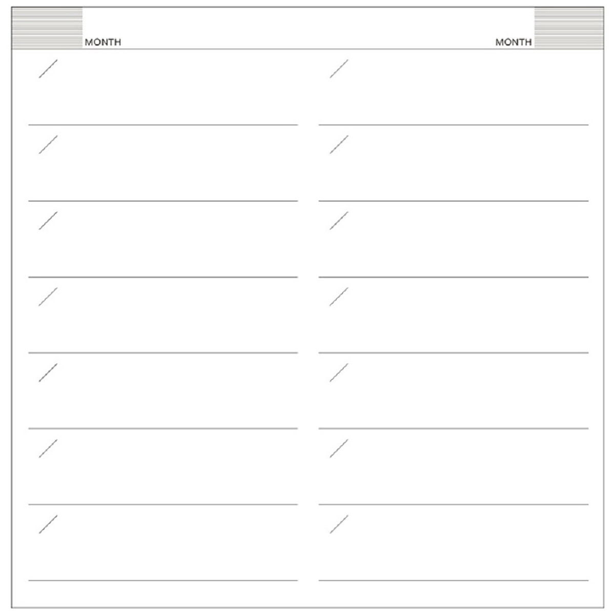 ダイゴー　ハンディピック　見開き２週間１３