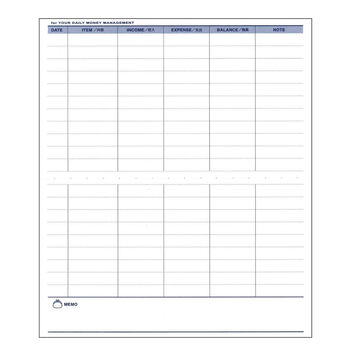 ダイゴー　通帳型キャッシュ　ピンク