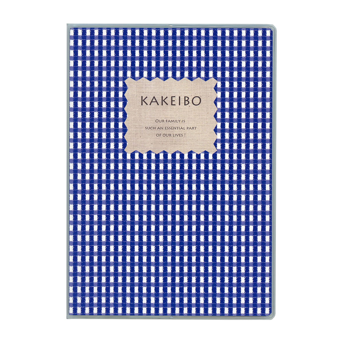 ダイゴー　ギンガムチェック家計簿　Ａ５　ブルー