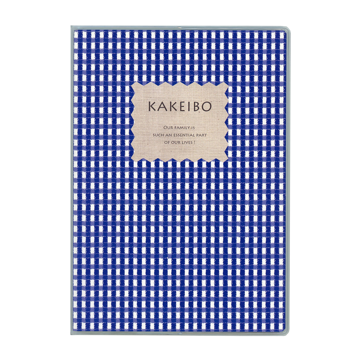 ダイゴー　ギンガムチェック家計簿　Ｂ５　ブルー