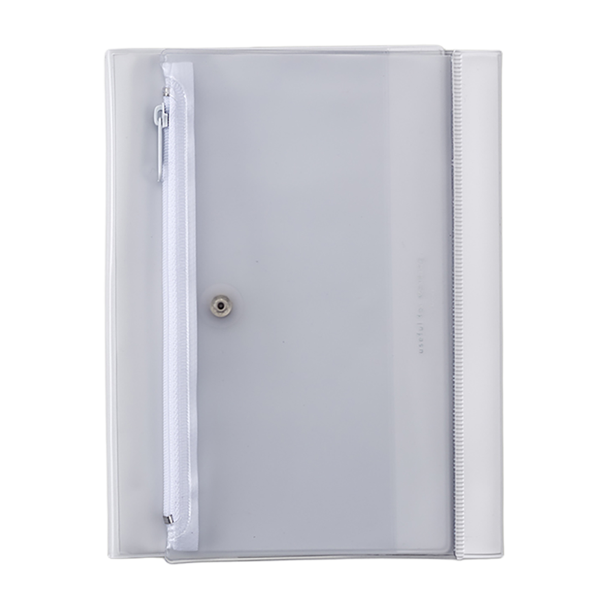 ｉｓｓｈｏｎｉ．ペンケース付ノートカバーＰＶＣ　Ｂ６　Ｒホワイト