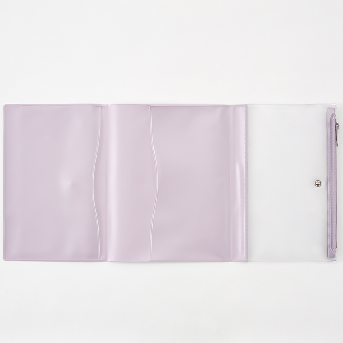ｉｓｓｈｏｎｉ．ペンケース付ノートカバーＰＶＣ　Ｂ６　Ｒホワイト