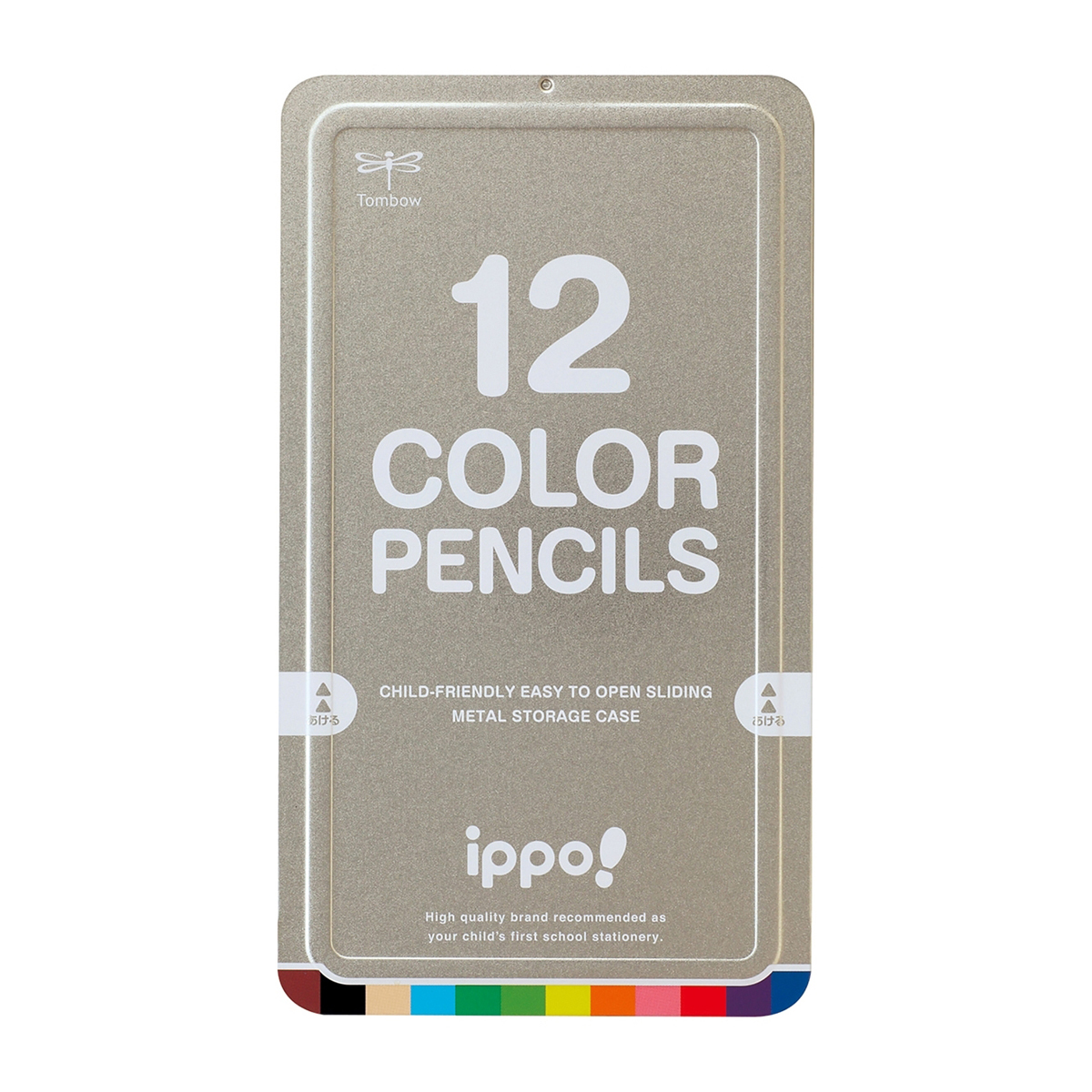 トンボ鉛筆　スライド缶入色鉛筆ナチュラルＮ０４１２Ｃ