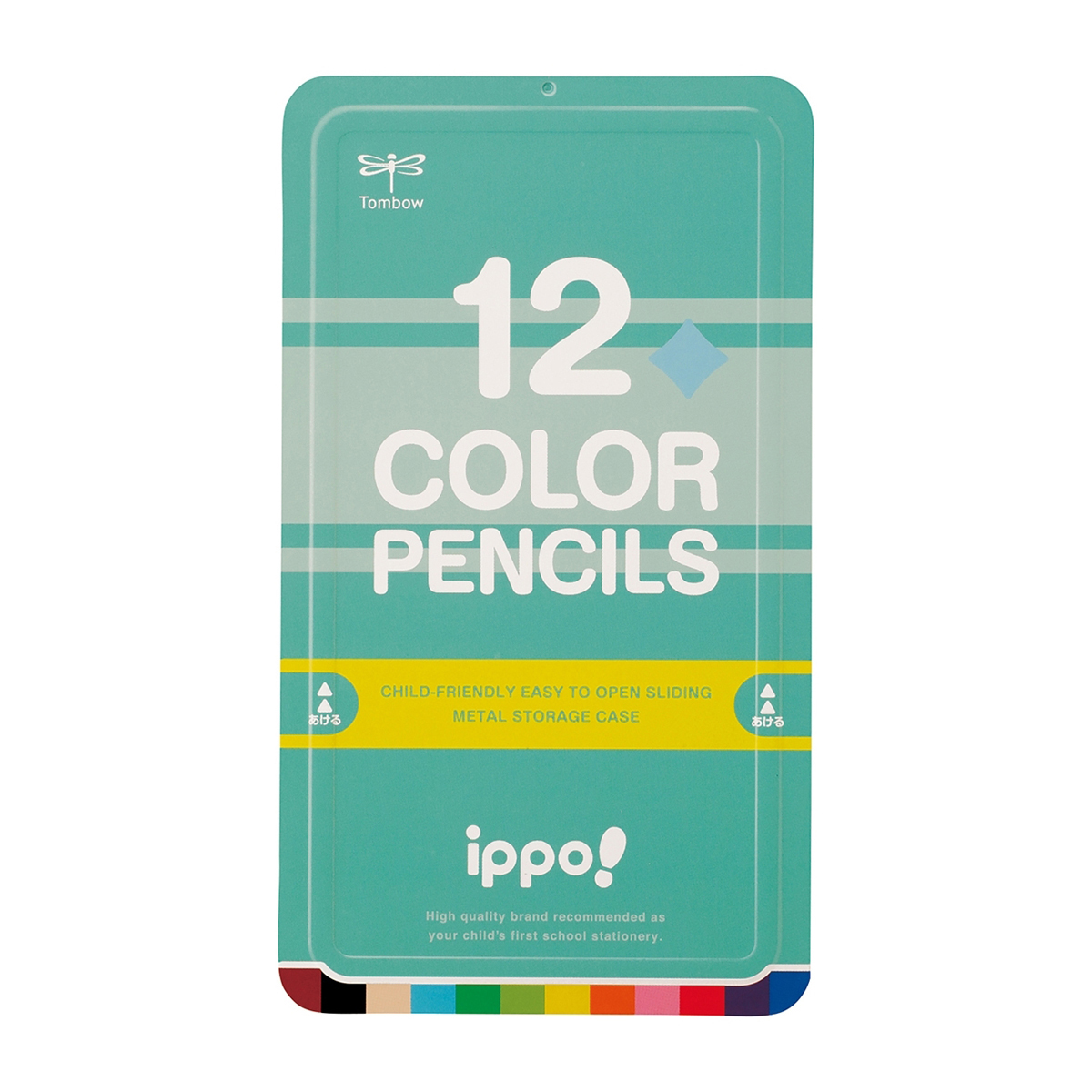 トンボ鉛筆　スライド缶入色鉛筆プレーンＮ０４１２Ｃ