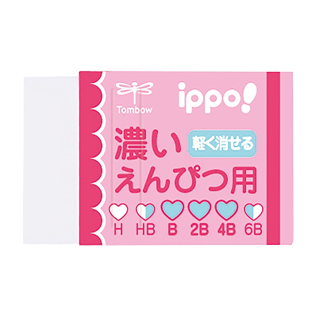 トンボ鉛筆　消しゴム濃いえんぴつ用Ｗ０１