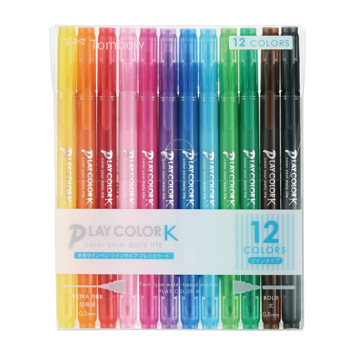 トンボ鉛筆　水性サインペンＰＫ１２色パック