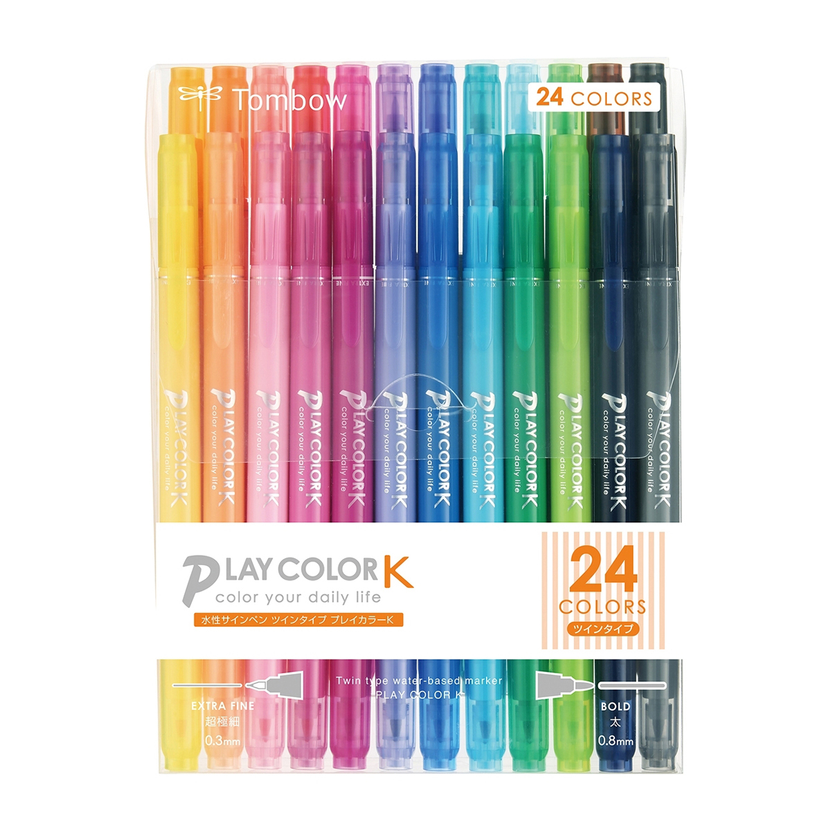 トンボ鉛筆　水性サインペンＰＫ２４色パック