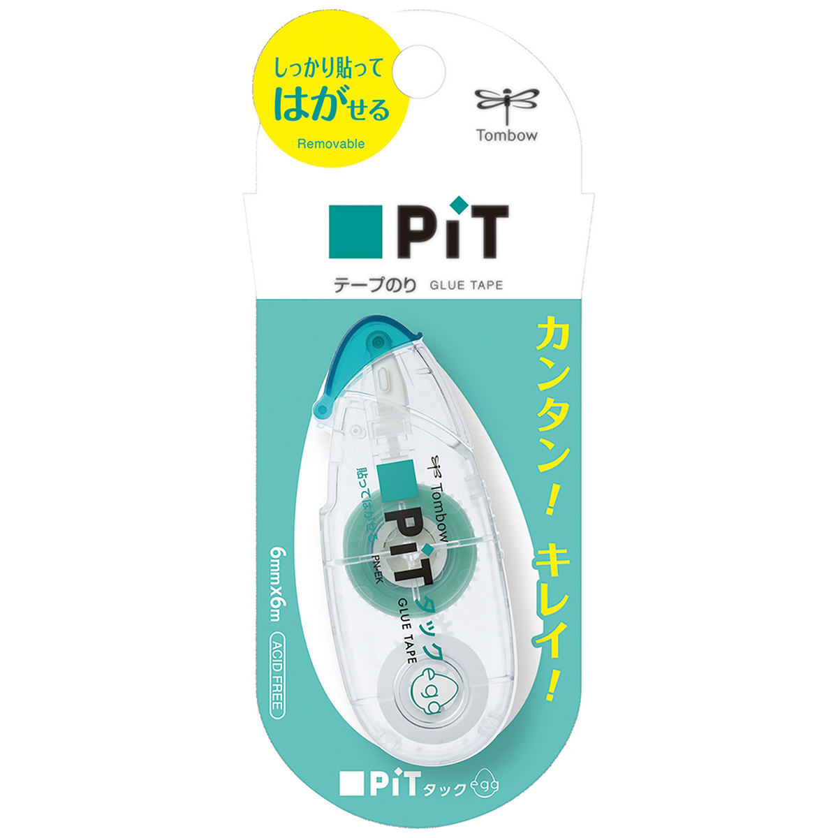 トンボ鉛筆　テープのりピットタックエッグ