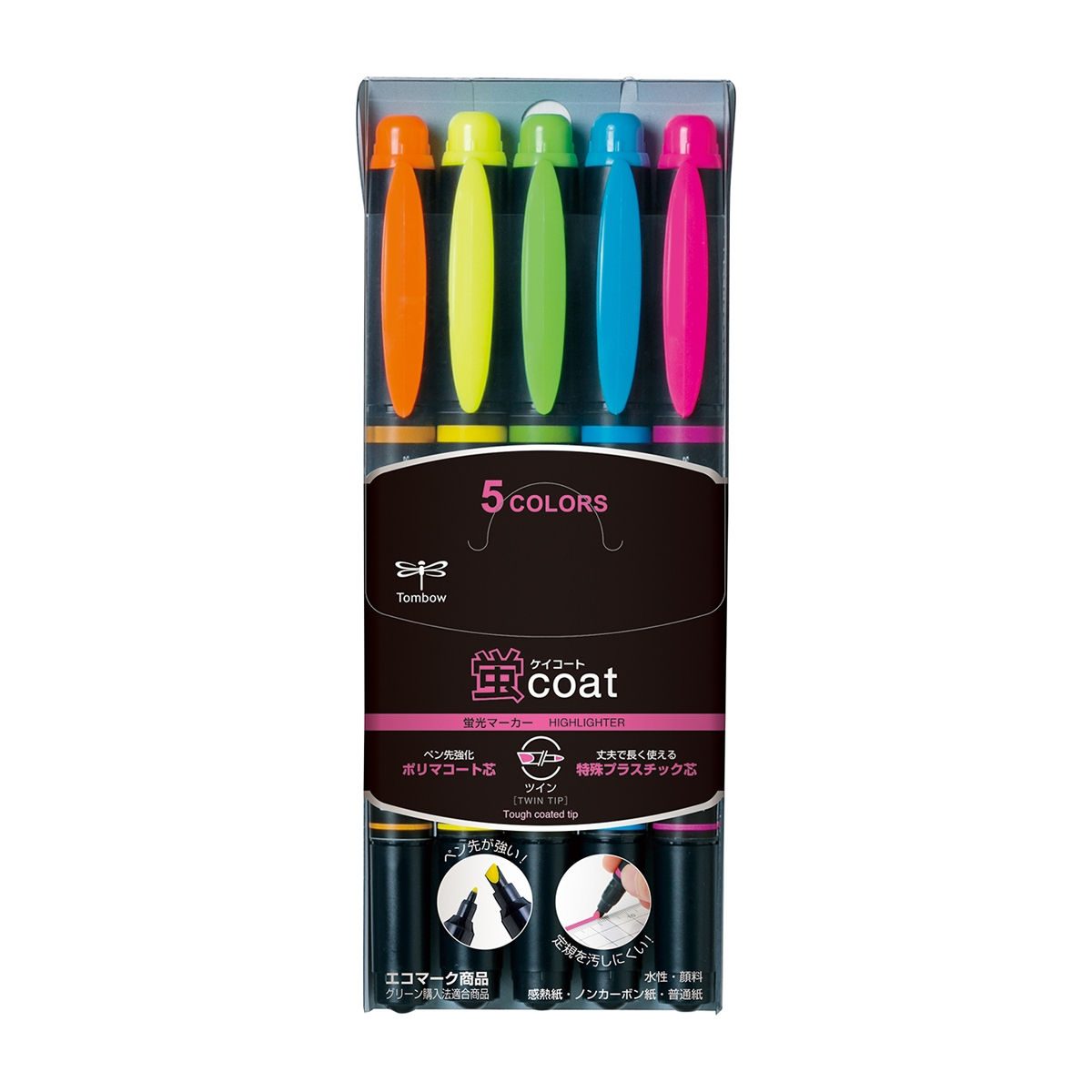 トンボ鉛筆　蛍光マーカー蛍ＣＯＡＴ　５Ｃ