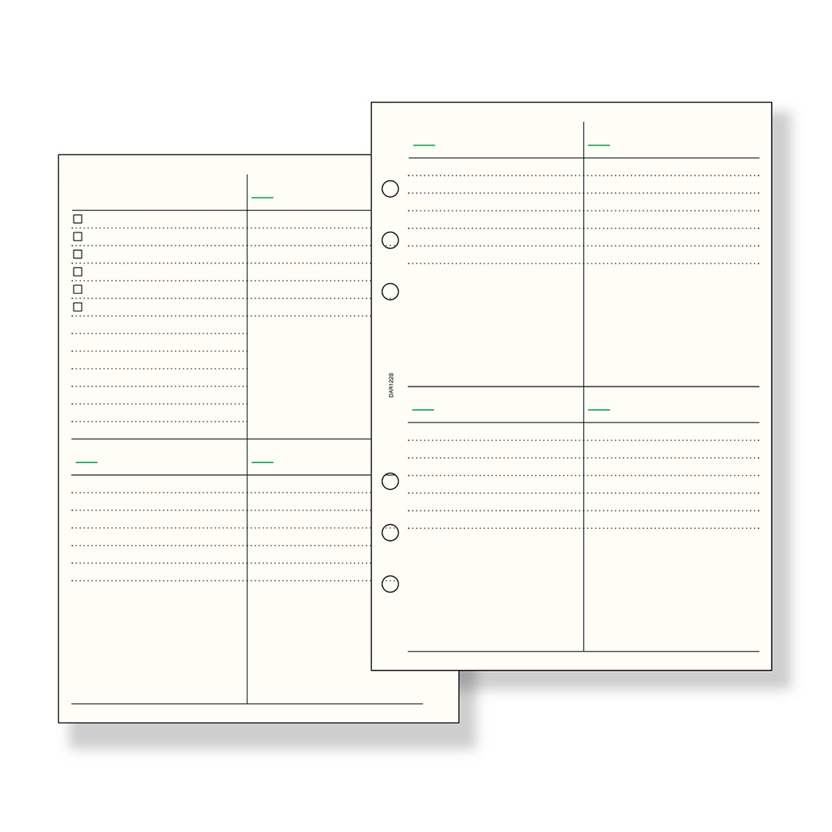 レイメイ藤井　ダ・ヴィンチ リフィル フリーウィークリーブロックスケジュール A5サイズ　DAR1228
