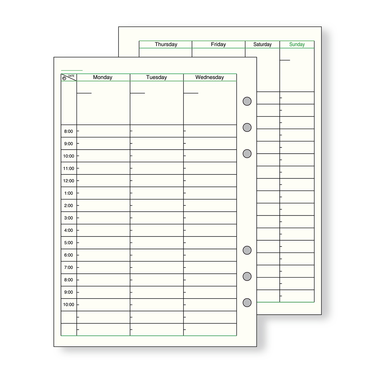 レイメイ藤井　ダヴィンチ リフィル (A5) フリーウィークリーD　DAR292