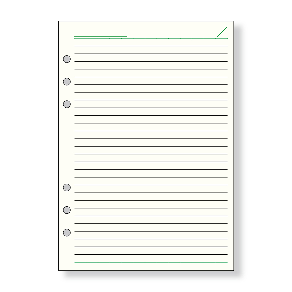 レイメイ藤井　ダヴィンチ リフィル (A5) 横罫ノート 6.5ｍｍ罫　DAR295