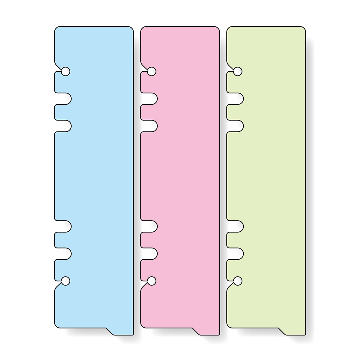 レイメイ藤井　ダヴィンチ リフィル (A5) カラーブックマーク 3枚入　DAR4521