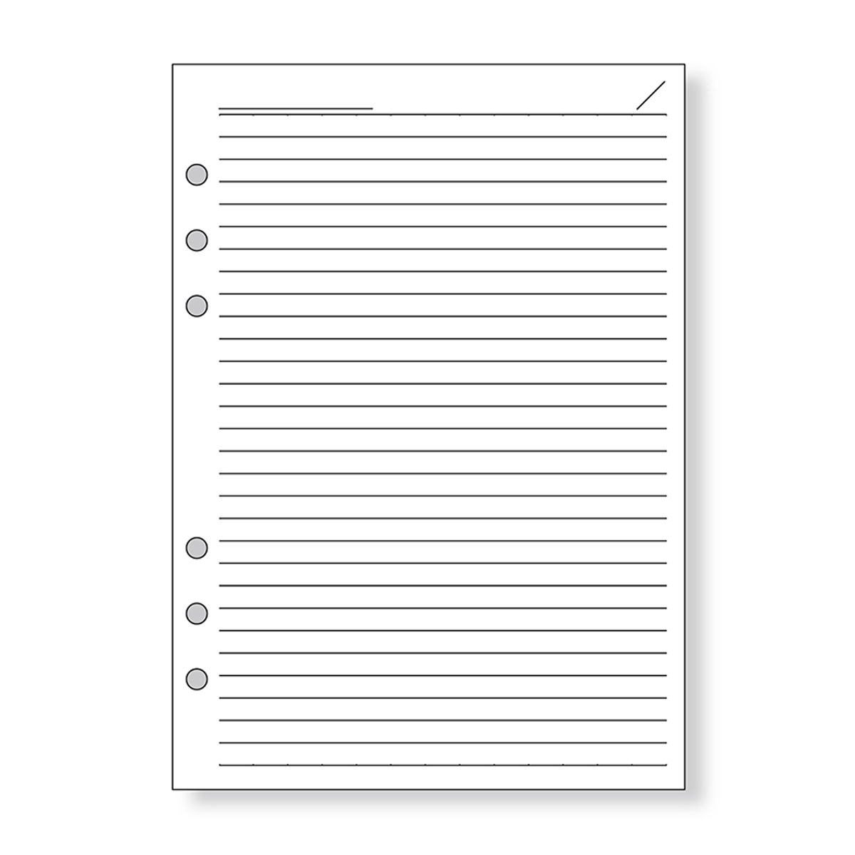 レイメイ藤井　ダヴィンチ リフィル (A5) 徳用ノート 6.5ｍｍ罫 ホワイト　DAR455