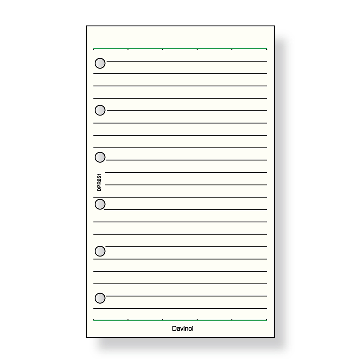 レイメイ藤井　ダヴィンチ リフィル (ポケット) 横罫ノート 5.0ｍｍ罫　DPR207