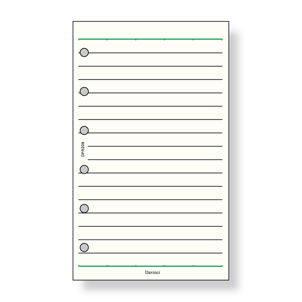 レイメイ藤井　ダヴィンチ リフィル (ポケット) 横罫ノート 6.5ｍｍ罫　DPR208