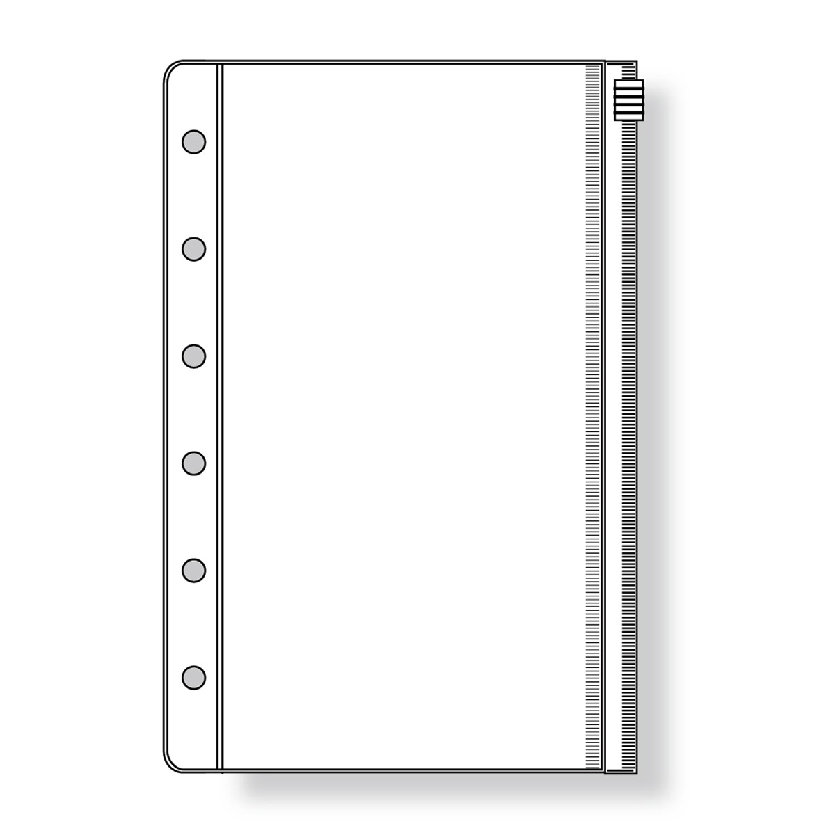 レイメイ藤井　ダヴィンチ リフィル (ポケット) ファスナーポケット　DPR215