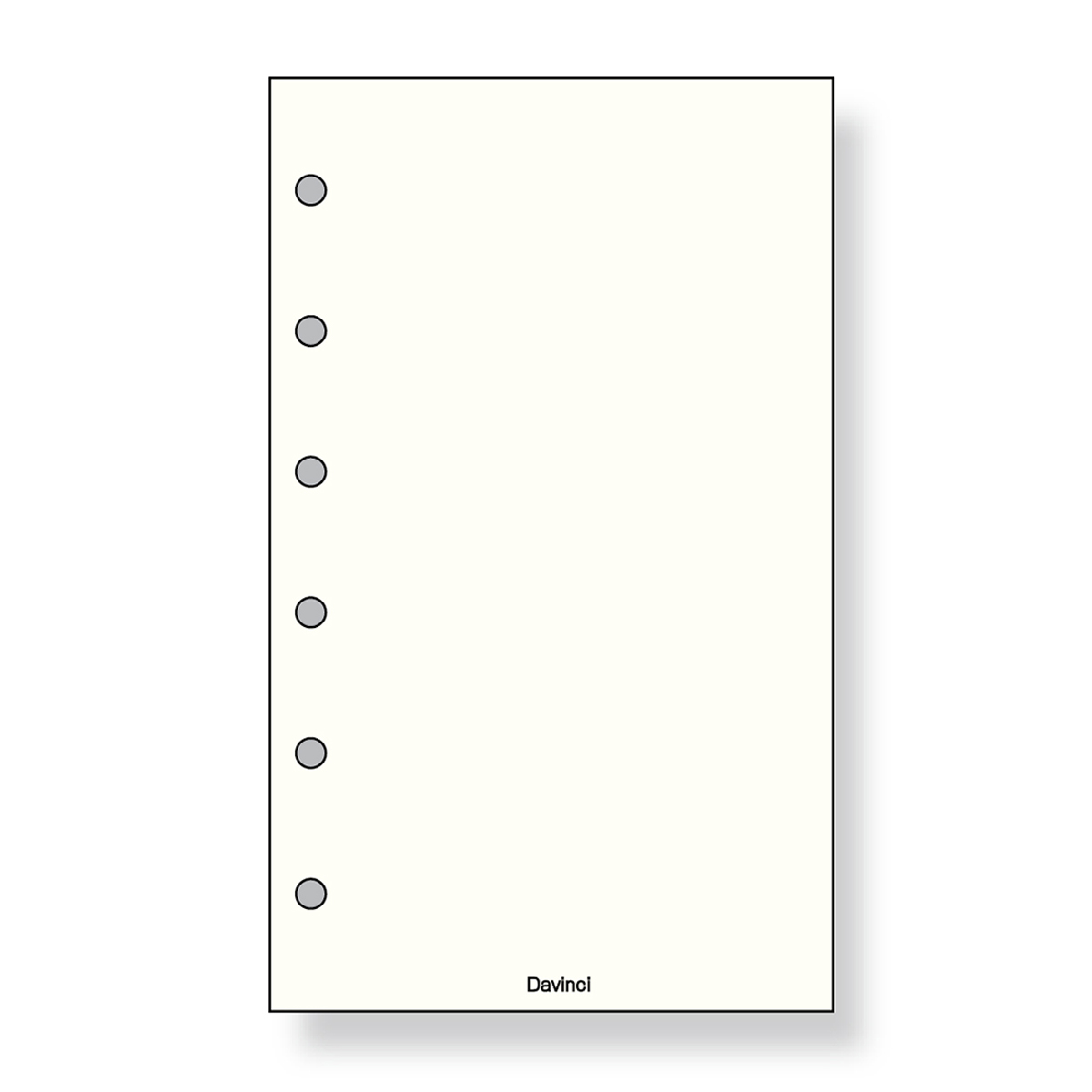 レイメイ藤井　ダヴィンチ リフィル (ポケット) 徳用ノート 無地 クリーム　DPR264L