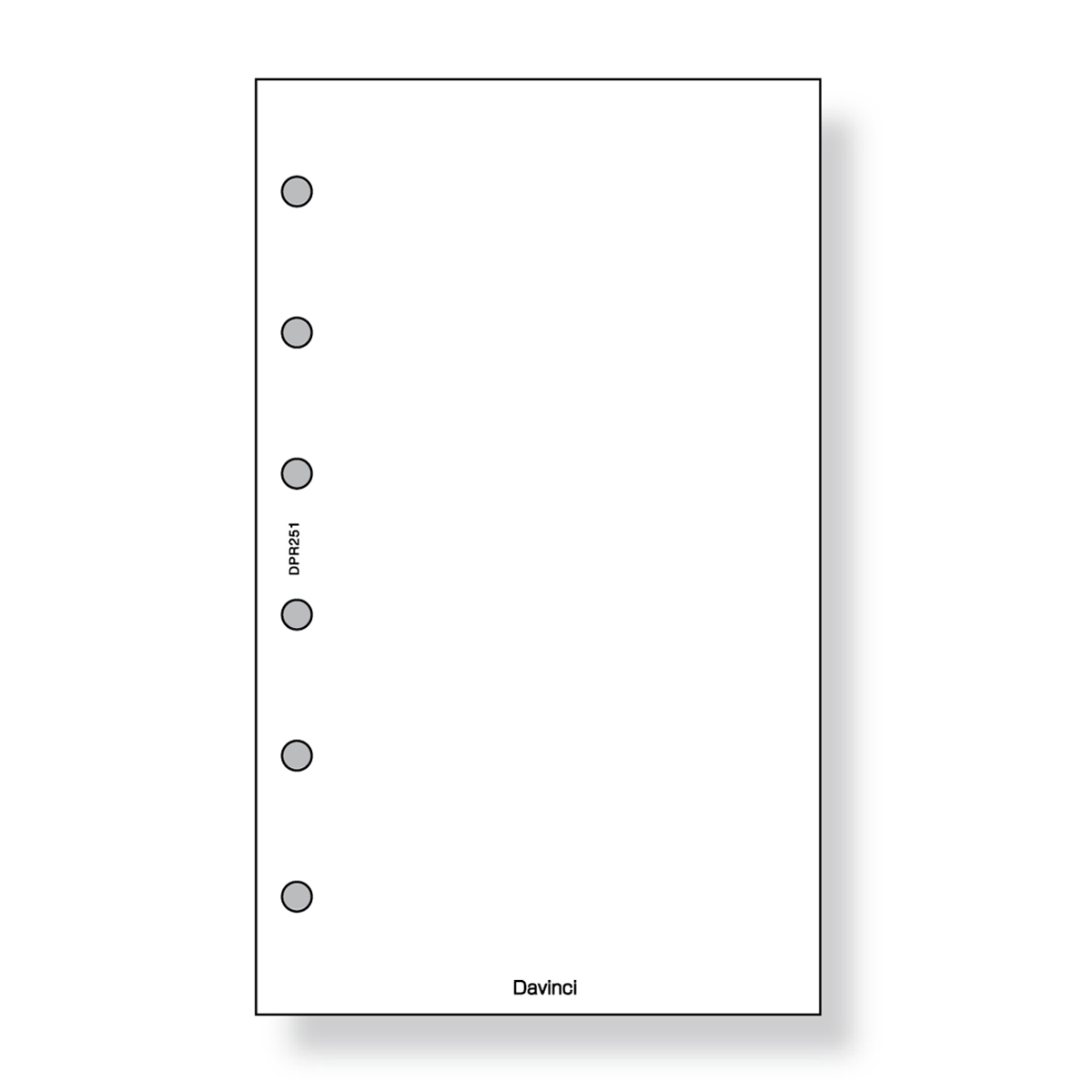 レイメイ藤井　ダヴィンチ リフィル (ポケット) 徳用ノート 無地 ホワイト　DPR264W