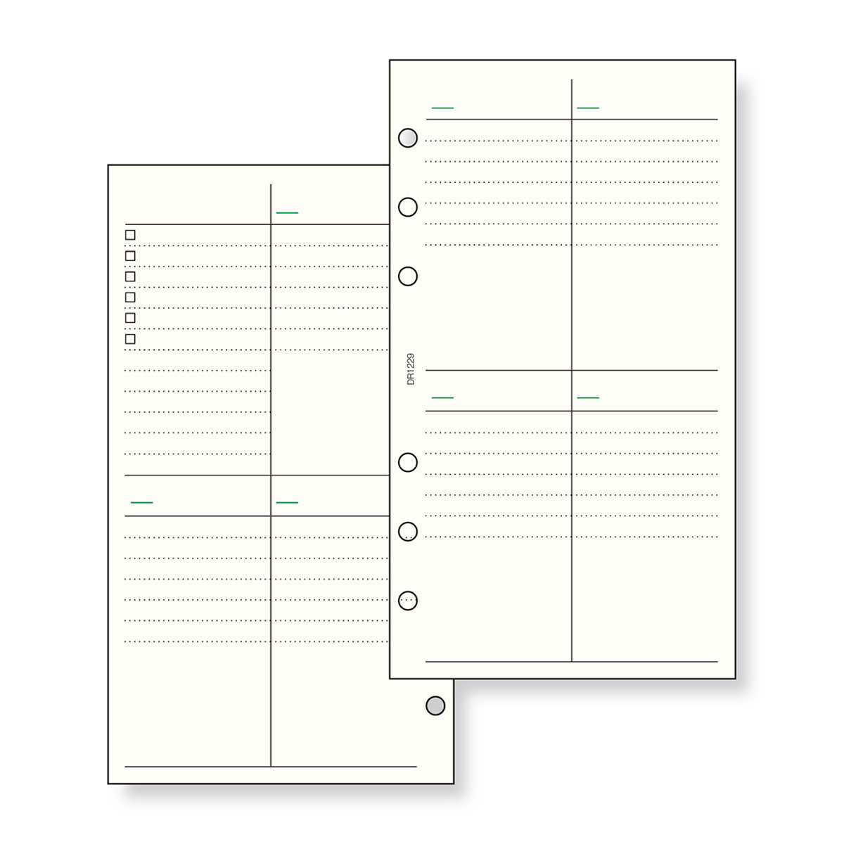 レイメイ藤井　ダ・ヴィンチ リフィル フリーウィークリーブロックスケジュール 聖書サイズ　DR1229