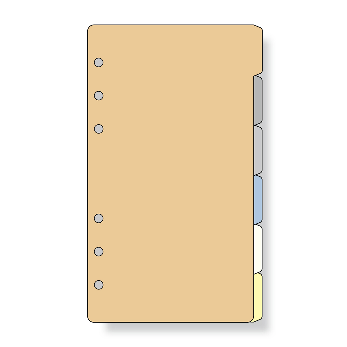 レイメイ藤井　ダヴィンチ リフィル (聖書) カラーインデックス 6区分　DR318